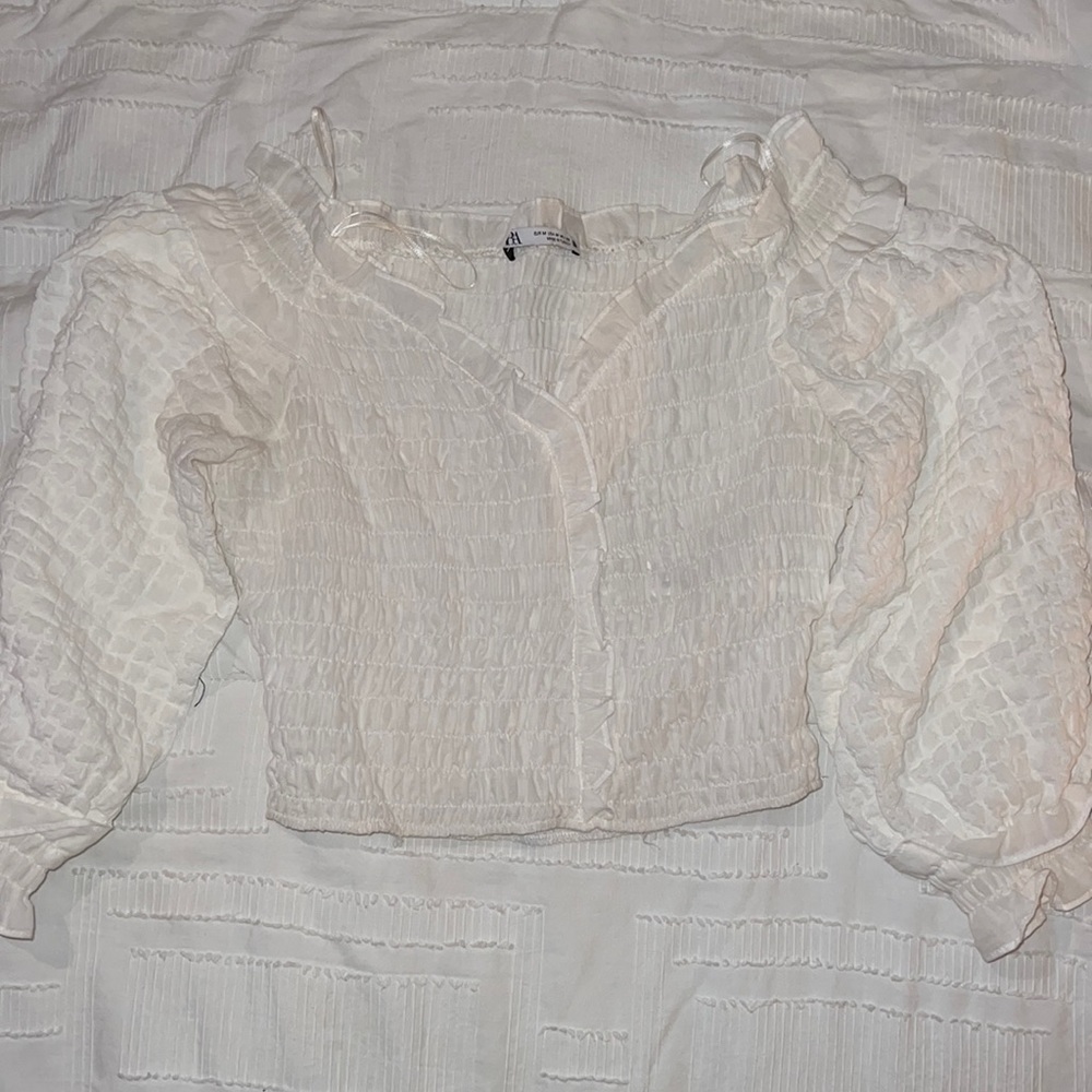 Zara white off the shoulder top